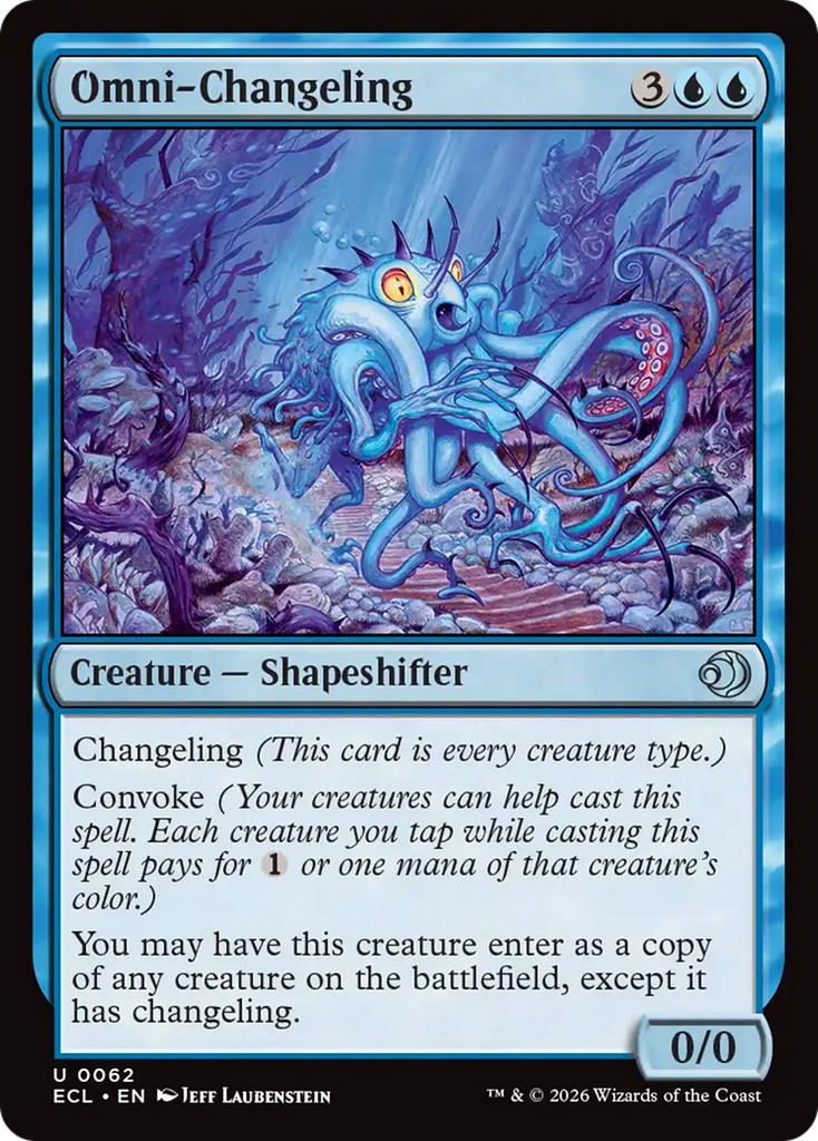 mtg best changeling cards Omni-Changeling [Lorwyn Eclipsed] Changeling Outcast - Commander: Outlaws