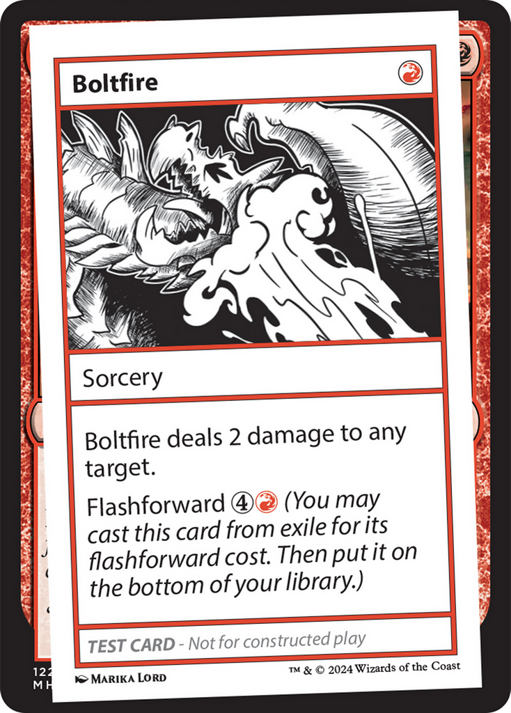 mtg playtest cards mystery booster Boltfire [Mystery Booster 2 Playtest Cards]