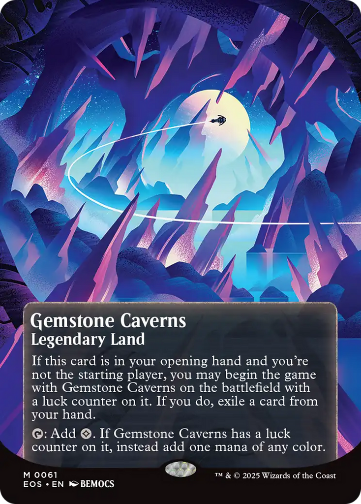 Eternity 「lose sight of...」 Gemstone Caverns (0061) (Borderless) [Edge of Eternities: Stellar Sigh
