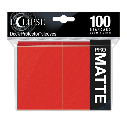 Ultra- Pro New Eclipse Matte 100ct Apple Red