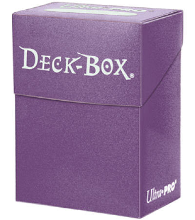 Ultra Pro Solid Color Deck Box - Purple