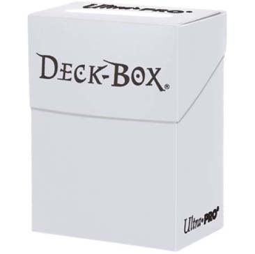 Ultra Pro Solid Color Deck Box - White
