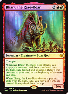 Ilharg, the Raze-Boar (Prerelease Foil)