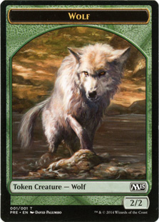 Wolf Token (Magic 2015 Prerelease Promo)