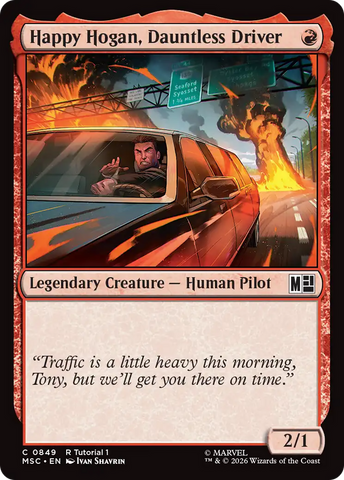 Happy Hogan, Dauntless Driver (0849) [Marvel Super Heroes Commander]