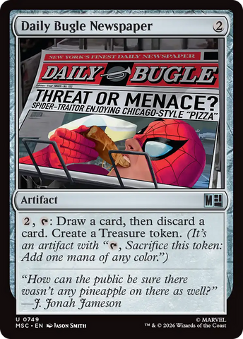 Daily Bugle Newspaper [Marvel Super Heroes Commander]