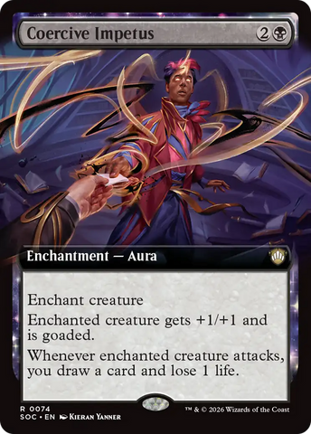 Coercive Impetus (Extended Art) [Secrets of Strixhaven Commander]