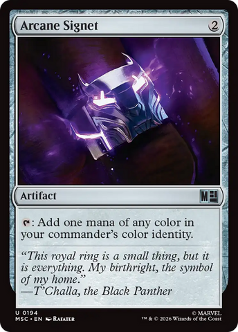 Arcane Signet (0194) (Surge Foil) [Marvel Super Heroes Commander]