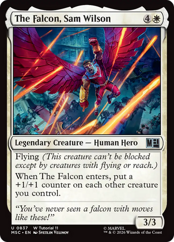 The Falcon, Sam Wilson (0837) [Marvel Super Heroes Commander]