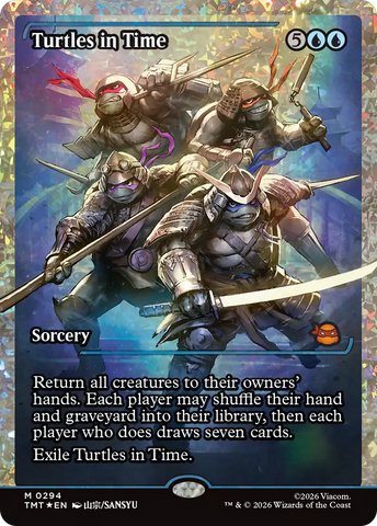 Turtles in Time (Showcase) (Fracture Foil) [Teenage Mutant Ninja Turtles]