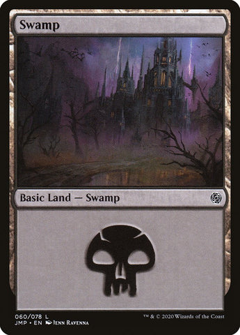 １０枚セット　Unstable 沼/Swamp PLD]Swamp/Swamp [English] [Guru Lands] #91 (Used