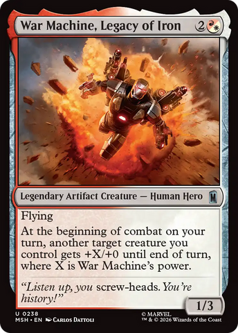 War Machine, James Rhodes [Marvel Super Heroes Commander]