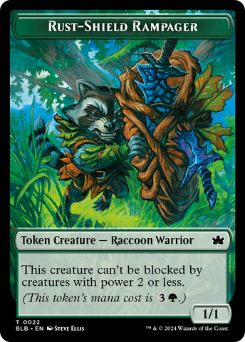 raccoon mtg cards Magic The Gathering - Foundations Tokens - Raccoon main image 0