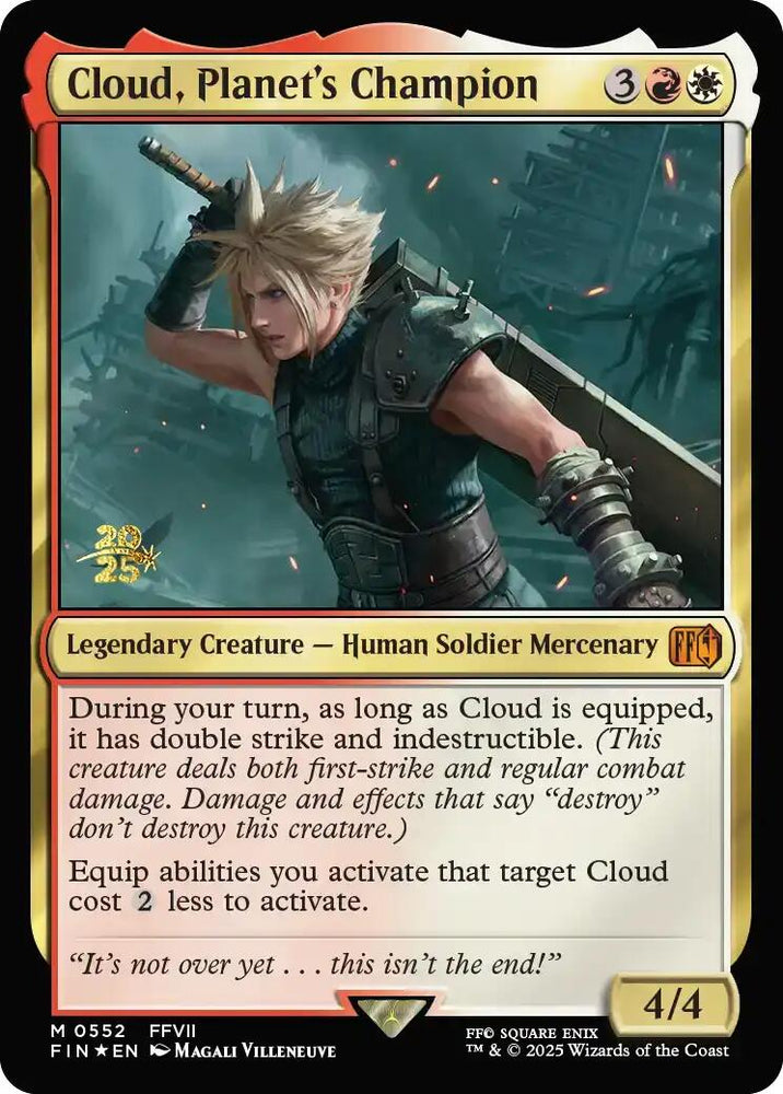 final fantasy mtg prerelease cost Magic: The Gathering Pack Cloud, Planet's Champion [FINAL FANTASY
