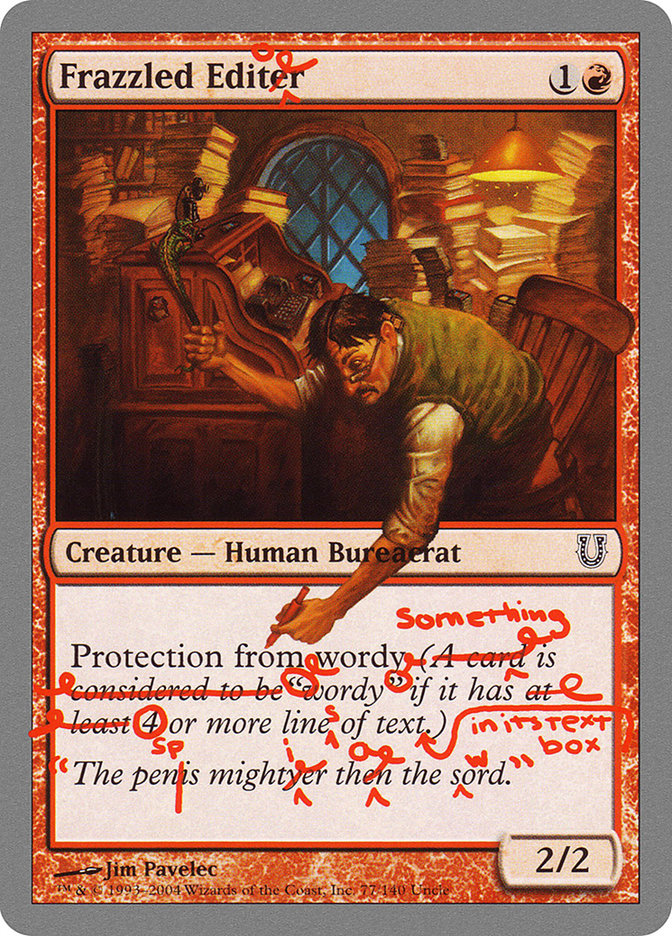 unhinged cards mtg Greater Morphling [Unhinged] Damaged main image 1
