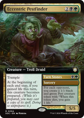 Eccentric Pestfinder (Extended Art) [Secrets of Strixhaven Commander]