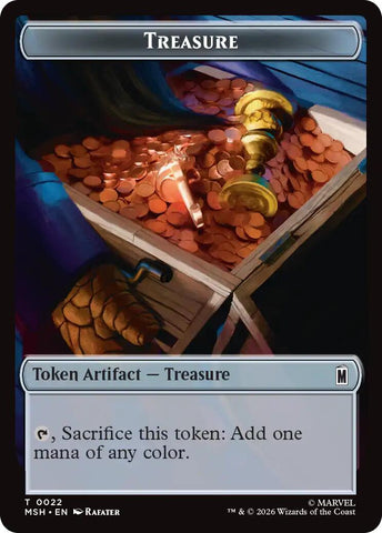 Treasure (022) // Rogue (009) Double-Sided Token [Marvel Super Heroes Commander Tokens]