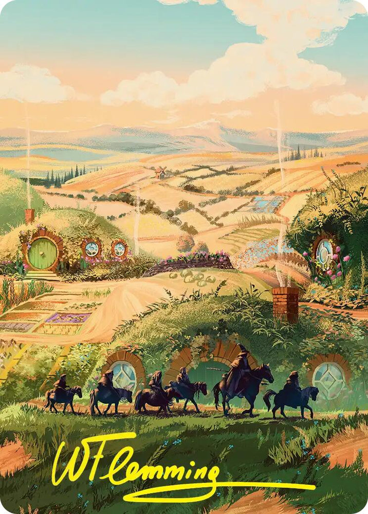Plains Art Card (Gold-Stamped Signature) [The Hobbit Art Series]