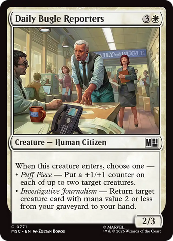 Daily Bugle Reporters [Marvel Super Heroes Commander]