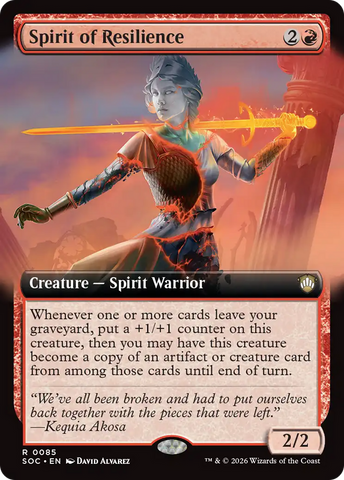 Spirit of Resilience (Extended Art) [Secrets of Strixhaven Commander]