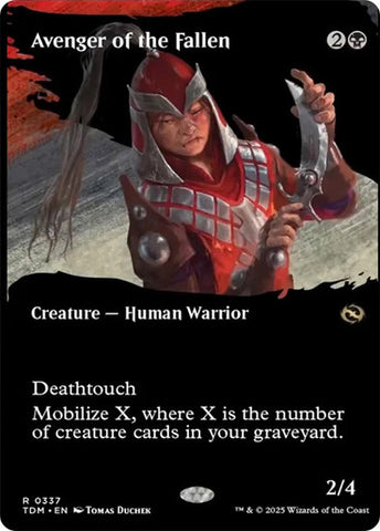 Avenger of the Fallen (Borderless) [Tarkir: Dragonstorm]