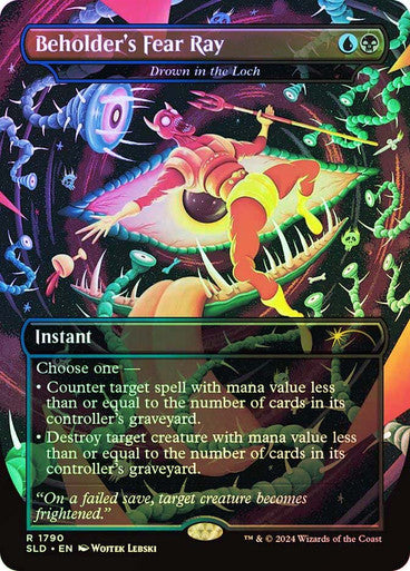 Beholder's Fear Ray - Drown in the Loch (Rainbow Foil) [Secret Lair Drop Series]