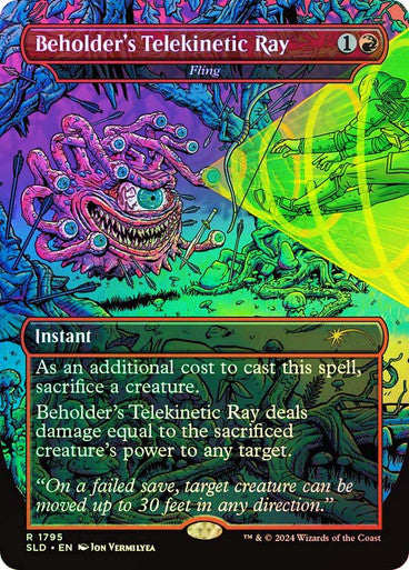 Beholder's Telekinetic Ray - Fling [Secret Lair Drop Series]