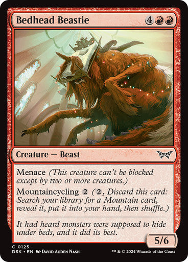 Bedhead Beastie [Duskmourn: House of Horror]