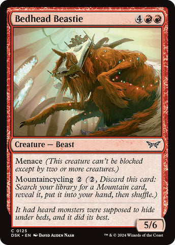 Bedhead Beastie [Duskmourn: House of Horror]