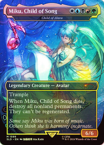 Miku, Child of Song - Child of Alara (Rainbow Foil) [Secret Lair Drop Series]