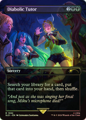 Diabolic Tutor (1592) (Rainbow Foil) [Secret Lair Drop Series]