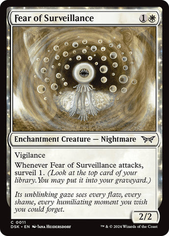 Fear of Surveillance [Duskmourn: House of Horror]