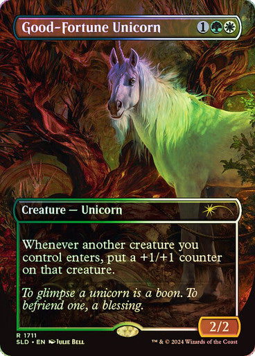 Good-Fortune Unicorn (Rainbow Foil) [Secret Lair Drop Series]