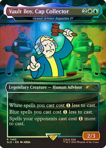 Vault Boy, Cap Collector - Grand Arbiter Augustin IV (Rainbow Foil) [Secret Lair Drop Series]