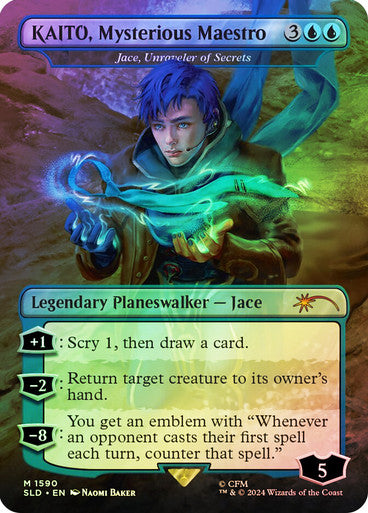 KAITO, Mysterious Maestro - Jace, Unraveler of Secrets (Rainbow Foil) [Secret Lair Drop Series]