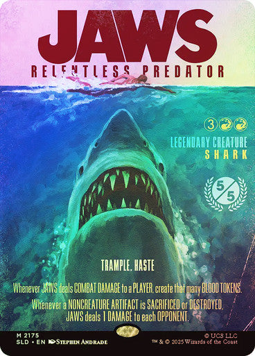 Jaws, Relentless Predator (Rainbow Foil) [Secret Lair Drop Series]