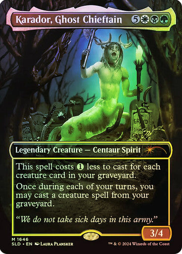 Karador, Ghost Chieftain (Rainbow Foil) [Secret Lair Drop Series]