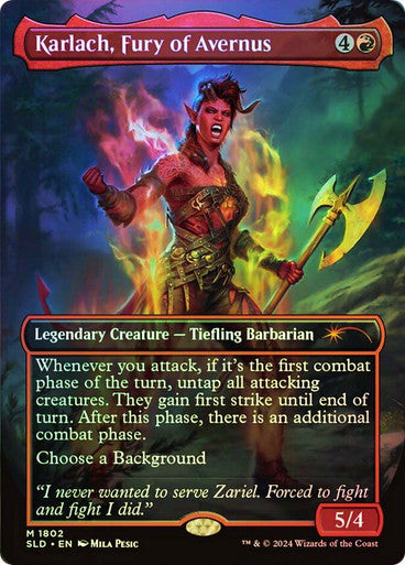 Karlach, Fury of Avernus (Rainbow Foil) [Secret Lair Drop Series]