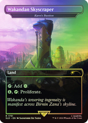 Wakandan Skyscraper - Karn's Bastion (Rainbow Foil) [Secret Lair Drop Series]