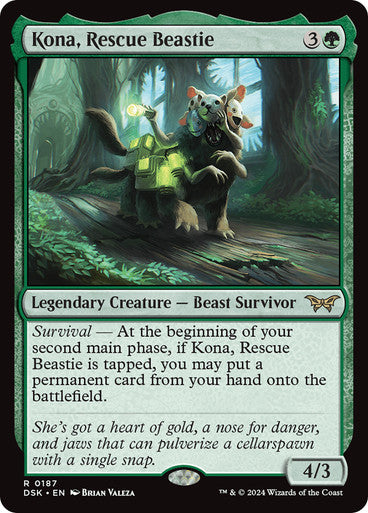 Kona, Rescue Beastie (0187) [Duskmourn: House of Horror]