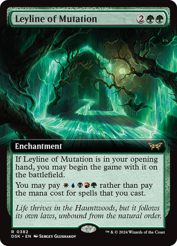 Leyline of Mutation (Extended Art) [Duskmourn: House of Horror]