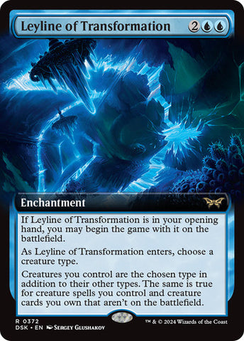 Leyline of Transformation (Extended Art) [Duskmourn: House of Horror]