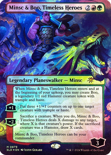 Minsc & Boo, Timeless Heroes (Rainbow Foil) [Secret Lair Drop Series]