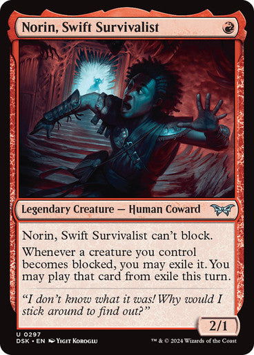 Norin, Swift Survivalist (0297) [Duskmourn: House of Horror]