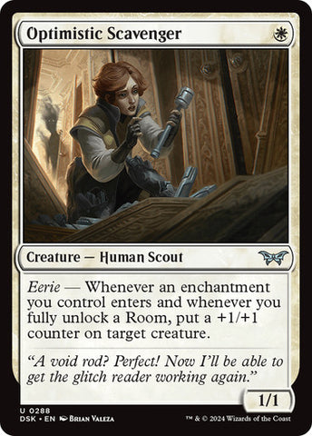 Optimistic Scavenger (0288) [Duskmourn: House of Horror]