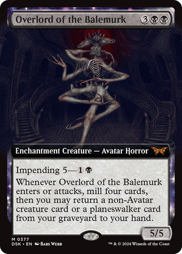 Overlord of the Balemurk (Extended Art) [Duskmourn: House of Horror]