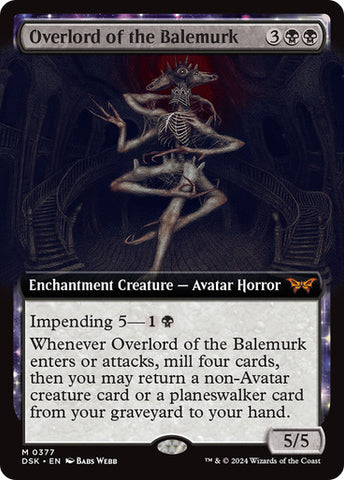 Overlord of the Balemurk (Extended Art) [Duskmourn: House of Horror]