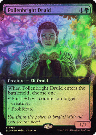 Pollenbright Druid (Extended Art) [Secret Lair Drop Series]