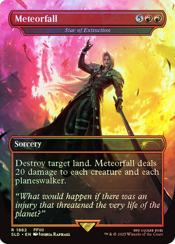 Meteorfall - Star of Extinction (Rainbow Foil) [Secret Lair Drop Series]