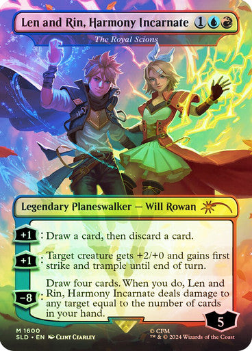 Len and Rin, Harmony Incarnate - The Royal Scions (Rainbow Foil) [Secret Lair Drop Series]